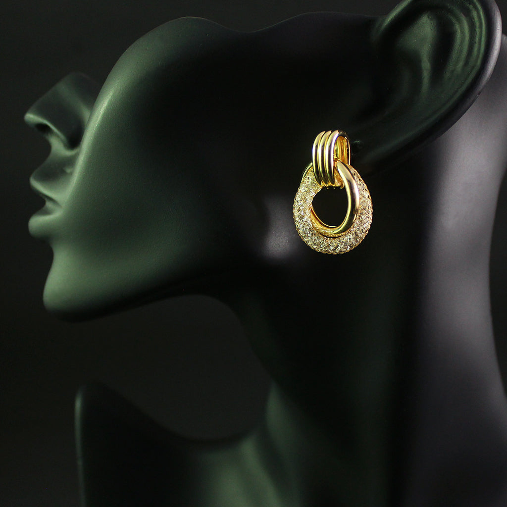 Gold Plated Drop Earrings