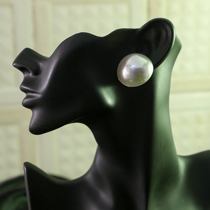 Big Pearl Studd Earrings - 35 mm