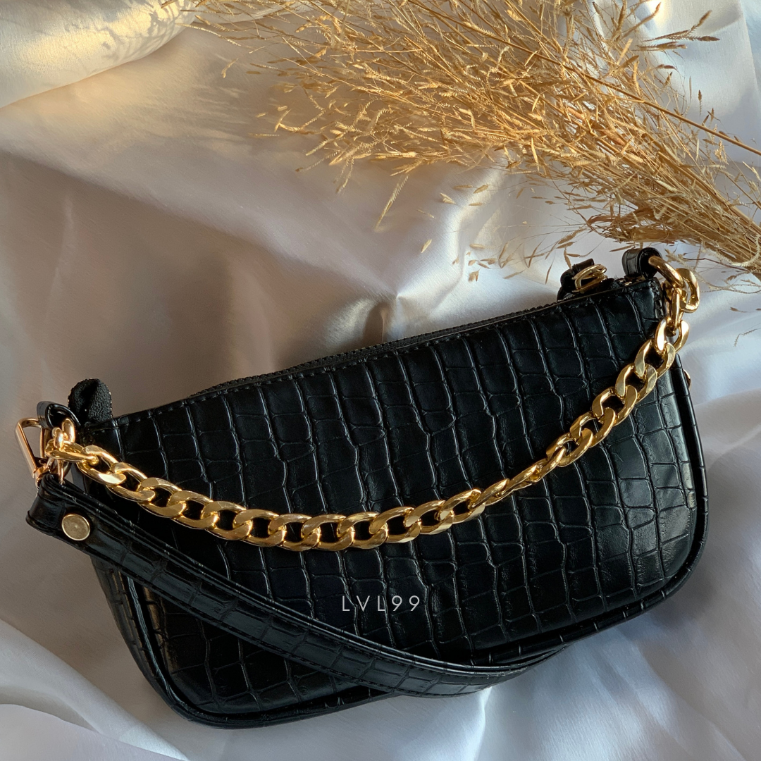 Chain Detail Mini Shoulder Bag