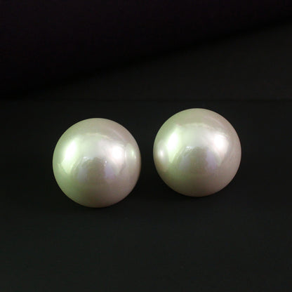 Big Pearl Stud Earrings-25mm