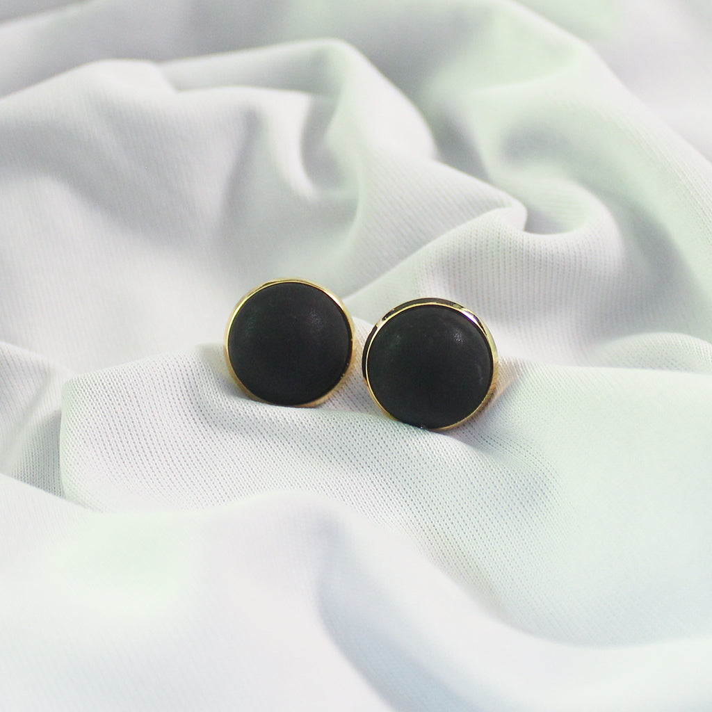 Black Pearl Studs Earrings