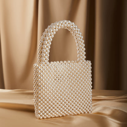 Creme Pearl Handbag