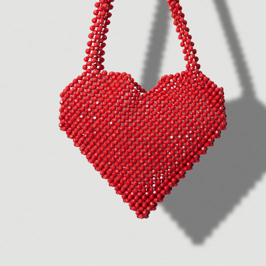 Cupid Heart Shaped Bag - Red