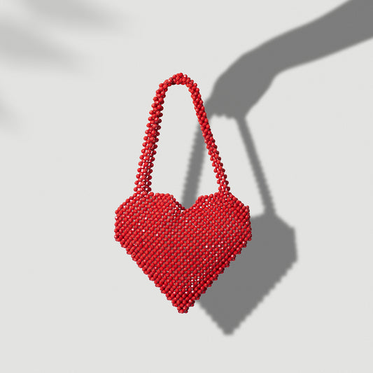 Cupid Heart Shaped Bag - Red