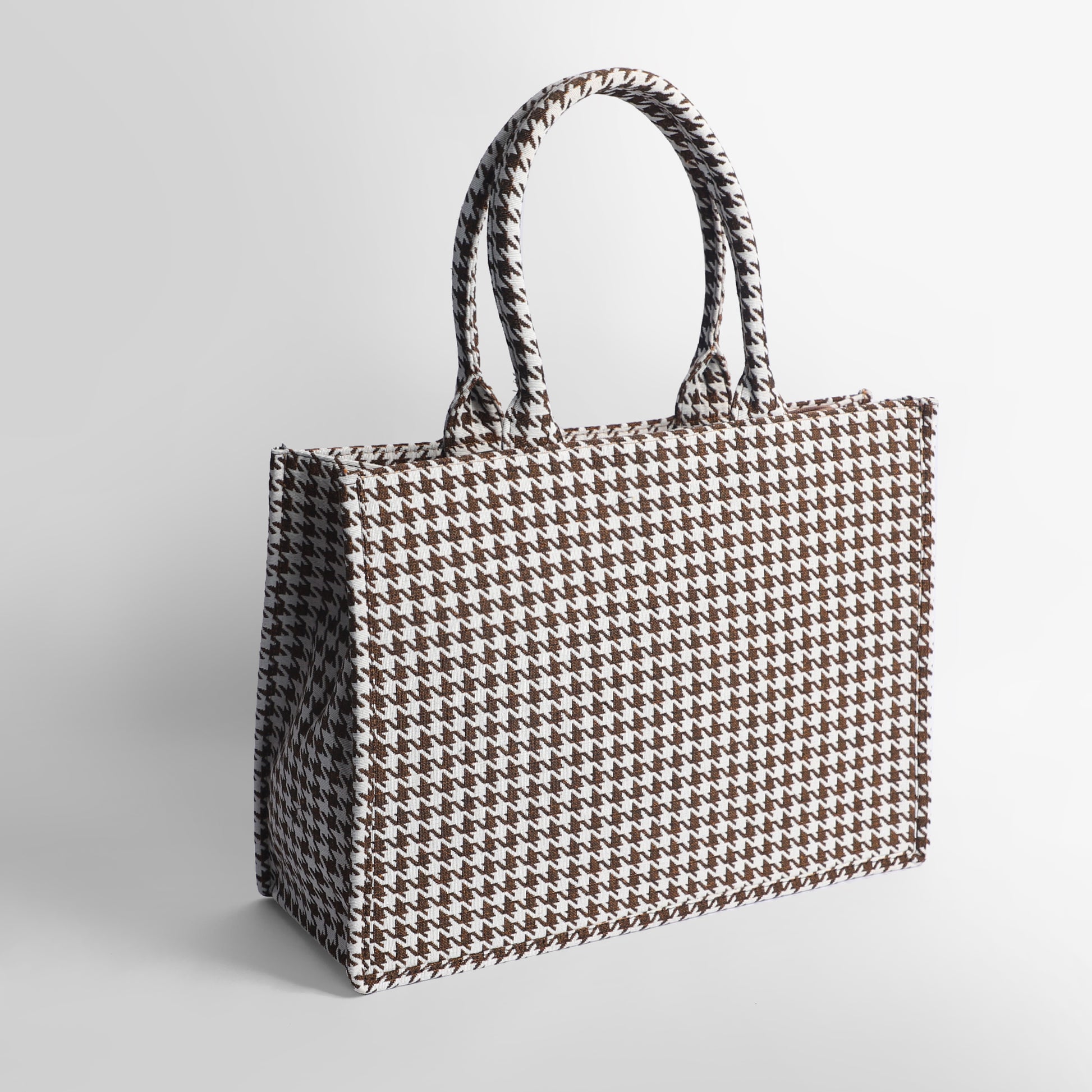 Soigné Houndstooth Classic Handbag